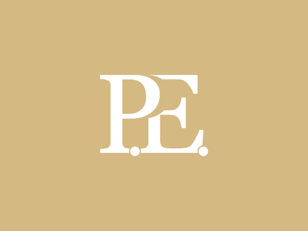 Friseursalon PE Logo